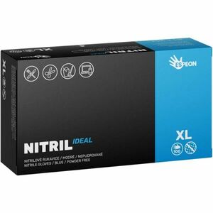 Espeon Nitril Ideal Blue nitrilové nepudrované rukavice velikost XL 100 ks obraz