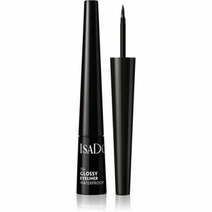 IsaDora Glossy Eyeliner voděodolná oční linka odstín 40 Chrome Black 2, 5 ml obraz