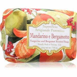 Saponificio Artigianale Fiorentino Tangerine and Bergamot Perfumed Soap přírodní tuhé mýdlo 200 g obraz