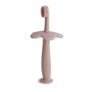 Mushie Learning Toothbrush zubní kartáček Flower Blush 1 ks obraz
