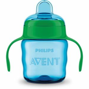 Philips Avent Classic SCF551/05 6 m+ hrnek s držadly Blue 200 ml obraz