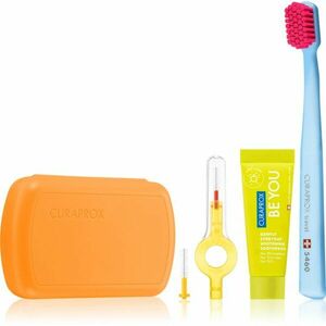 Curaprox Travel Set cestovní set na zuby, jazyk a dásně Orange obraz