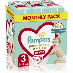 Pampers Premium Care Pants Size 3 plenkové kalhotky 6-11 kg 144 ks obraz