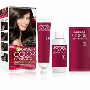 Garnier Color Sensation barva na vlasy odstín 3.0 Prestiżowy Ciemny Brąz 1 ks obraz