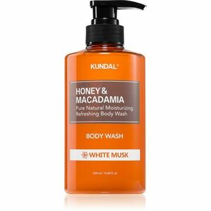 KUNDAL Honey & Macadamia White Musk jemný sprchový gel s hydratačním účinkem 500 ml obraz