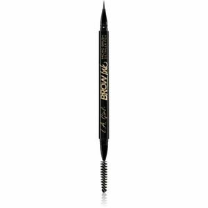 L.A. Girl Cosmetics Brow Ink fix na obočí s kartáčkem odstín Dark Brown 0.45 ml obraz