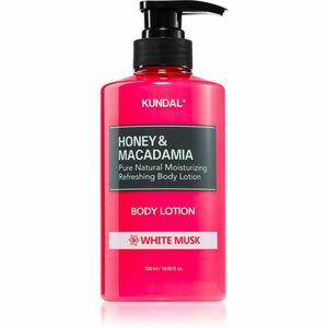 KUNDAL Honey & Macadamia White Musk vyživující tělové mléko s hydratačním účinkem 500 ml obraz