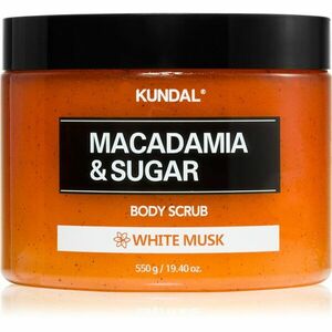 KUNDAL Macadamia & Sugar White Musk cukrový peeling s bambuckým máslem 550 g obraz