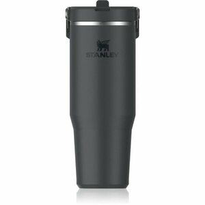 Stanley IceFlow™ Flip Straw Tumbler nerezová láhev na vodu Black 2.0 890 ml obraz