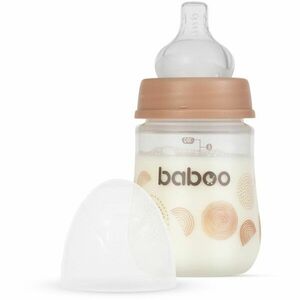 Baboo Anti-colic Feeding Bottle antikoliková lahev pro děti od narození Au Naturale, 0 m+ 180 ml obraz