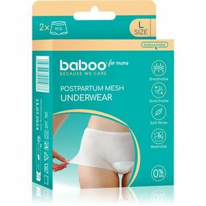 Baboo Postpartum Mesh Pants poporodní kalhotky velikost L 2 ks obraz