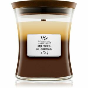 Woodwick Trilogy Café Sweets vonná svíčka s dřevěným knotem 275 g obraz