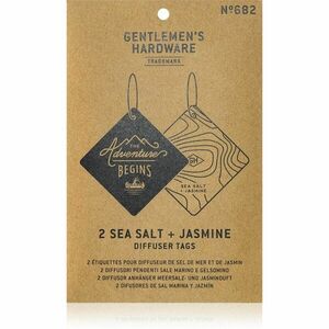 Gentlemen's Hardware Sea Salt & Jasmine vonná auto visačka 2 ks obraz