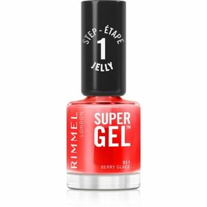 Rimmel Super Gel gelový lak na nehty bez užití UV/LED lampy odstín 011 Berry Glace 12 ml obraz
