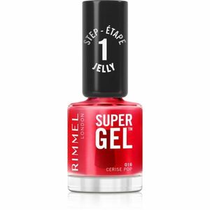 Rimmel Super Gel gelový lak na nehty bez užití UV/LED lampy odstín 016 Cerise Pop 12 ml obraz