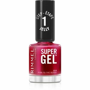 Rimmel Super Gel gelový lak na nehty bez užití UV/LED lampy odstín 014 Pink To The Berry 12 ml obraz