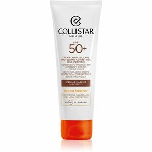 Collistar CORRECTIVE PROTECTION SUN BODY CREAM SPECIFIC ZONES SPF 50+ intenzivní samoopalovací krém proti pigmentovým skvrnám 100 ml obraz