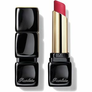 GUERLAIN KissKiss Tender Matte dlouhotrvající rtěnka s matným efektem odstín 666 Lucky Pink 3.5 g obraz