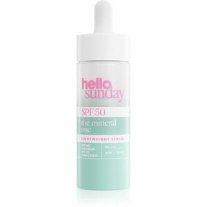 hello sunday the mineral one lightweight serum drops lehké sérum SPF 50 30 ml obraz