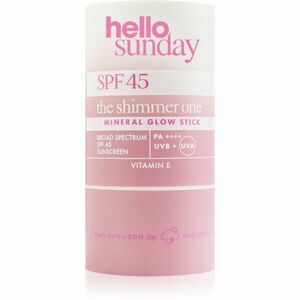 hello sunday the shimmer one mineral glow stick minerální ochranná tyčinka na citlivá místa SPF 45 20 g obraz