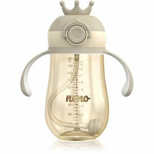 NENO Mio 2 12m+ tréninkový hrnek s brčkem Brown 280 ml obraz