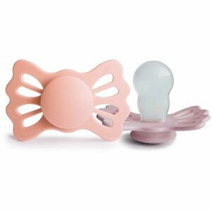 FRIGG Lucky Size 2: 6-18 months dudlík Pretty in Peach/Primrose 2 ks obraz
