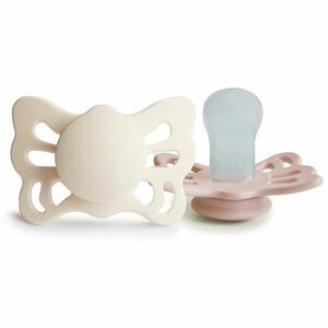FRIGG Butterfly Size 1: 0-6 months dudlík Cream/Blush 2 ks obraz