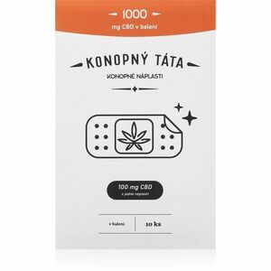 Konopný táta Patches 1000 mg CBD hřejivá náplast s CBD 10 ks obraz