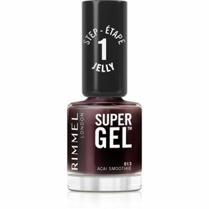 Rimmel Super Gel gelový lak na nehty bez užití UV/LED lampy odstín 013 Acai Smoothie 12 ml obraz