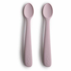 Mushie Silicone Feeding Spoons lžička Soft Lilac 2 ks obraz