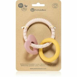 Petite&Mars Silicone teether kousátko Love 0 m+ 1 ks obraz