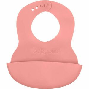 BabyOno Be Active Soft Bib bryndák Pink 6 m+ 1 ks obraz