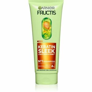 Garnier Fructis Keratin Sleek šampon pro suché a křehké vlasy 200 ml obraz