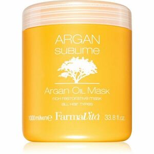 FarmaVita Argan Sublime regenerační a hydratační maska na vlasy 1000 ml obraz