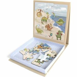 FILIBABBA Magnetic Game Dino Beach Puzzle magnetická deska 1 ks obraz