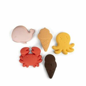 FILIBABBA Silicone Sand Toys Peach Mix hračka do vody 5 ks obraz