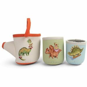 FILIBABBA Neoprene Bath Toys Dino Activity Cups hračka do vody 6m+ 3 ks obraz