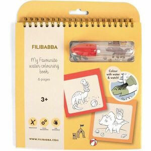 FILIBABBA My Favourite Water Colouring Book Dinos omalovánka 3y+ 1 ks obraz