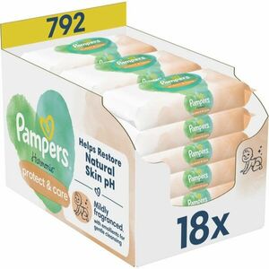 Pampers Harmonie Protect&Care vlhčené čisticí ubrousky pro děti s měsíčkem lékařským 792 ks obraz