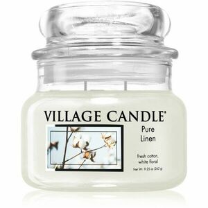 Village Candle Pure Linen vonná svíčka (Glass Lid) 262 g obraz