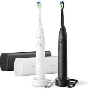 Philips Sonicare 5500 HX7119/01 sonický elektrický zubní kartáček, 2 těla Black&White 1 ks obraz