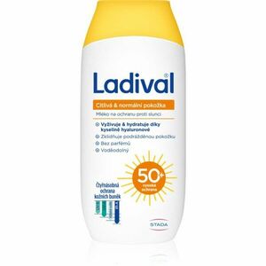 Ladival Citlivá & normální pokožka ochranné mléko proti slunečnímu záření SPF 50+ 200 ml obraz
