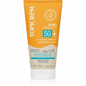 Topicrem Sun Protect Moisturizing Sun Milk hydratační mléko na opalování SPF 50+ 50 ml obraz