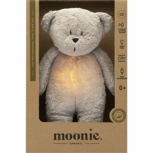Moonie Bear 2.0 Organic Grey usínáček s melodií 1 ks obraz