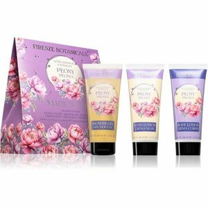 La Florentina Peony Hand Cream, Shower Gel and Body Lotion dárková sada obraz