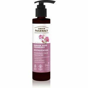 Green Pharmacy Damask Rose & Ceramides Face Emulsion čisticí emulze na obličej 150 ml obraz