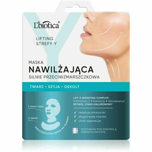L’biotica Lifting Y Zone hydratační pleťová maska proti vráskám 1 ks obraz