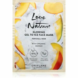 Oriflame Love Nature Gel To Ice Organic Mango rozjasňující pleťová maska 10 ml obraz