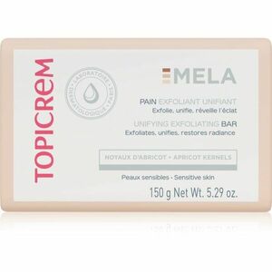 Topicrem MELA Unifying Exfoliating Bar čisticí mýdlo s exfoliačním účinkem na obličej a tělo 150 g obraz