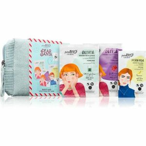 puroBIO Cosmetics Dear Santa Love Your Oily Skin sada pleťových masek pro mastnou a smíšenou pleť obraz